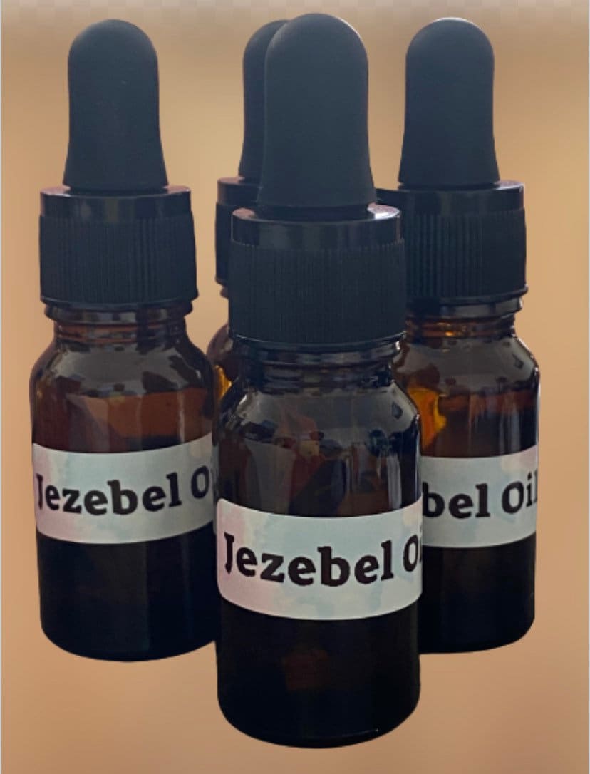 Jezebel Oil: Hoodoo Magickal Herbal Oil - Attract Wealth, Rich Partners (4 x 10ml Bottles)