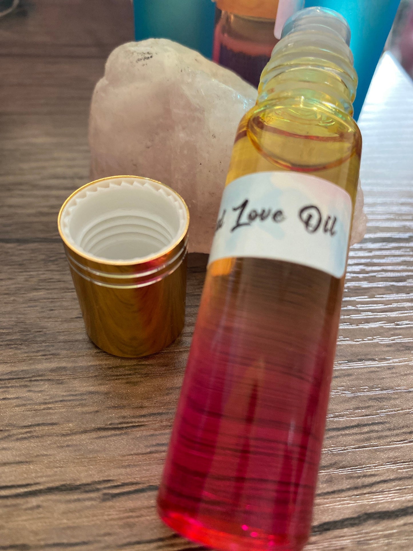 Magickal Love oil | roll on perfume in a 10ml bottle. Gift, Beautiful Creamy Vanilla Fruity Scent, Ladies, Men.