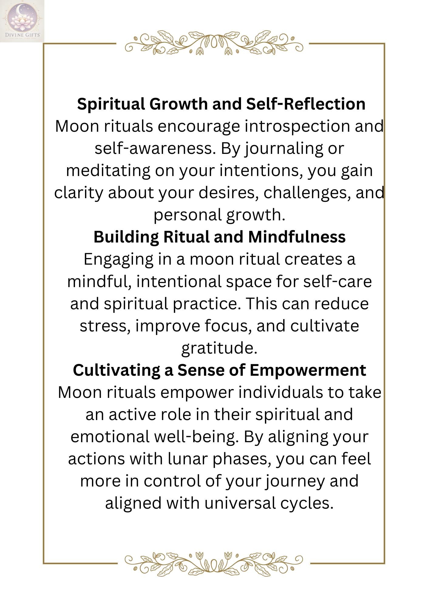 Lunar Harmony: The Ultimate Guide to Moon Rituals | Moon Magic |Holistic Wellness| New Moon | Full Moon| Step-by-Step Rituals | Gift