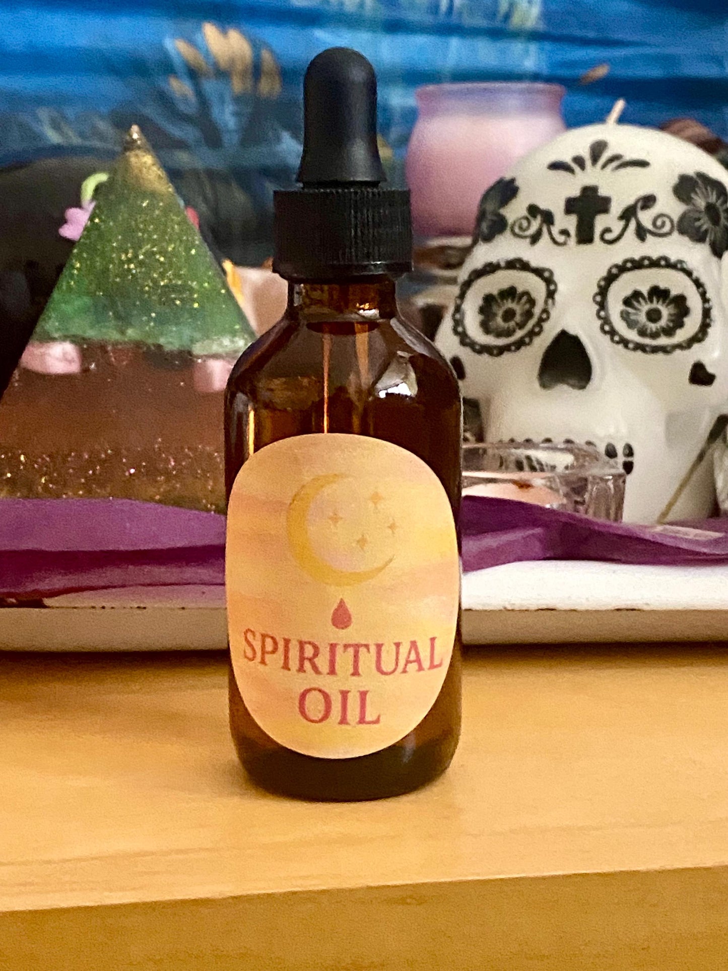 Custom Spiritual Anointing Oil – Personalised Blend for Manifestation, Love, Healing, Protection. Can be used on Candles or The Body. 60ml.