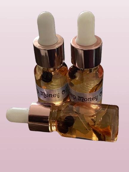 Keep Money Hoodoo Oil: Magick Perfume with Herbs & Roots (10ml)