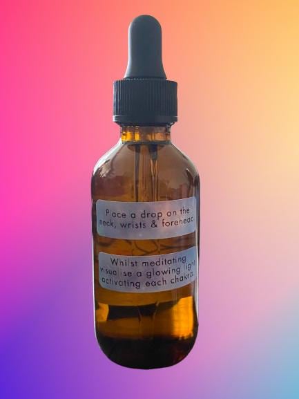 7 Chakras Healing Oil: Reiki, Meditation, and Ritual Anointing (60ml)