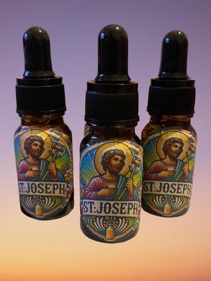St Joseph Anointing Oil: Spiritual Guidance, Family, Housing (10ml Dropper Bottle)