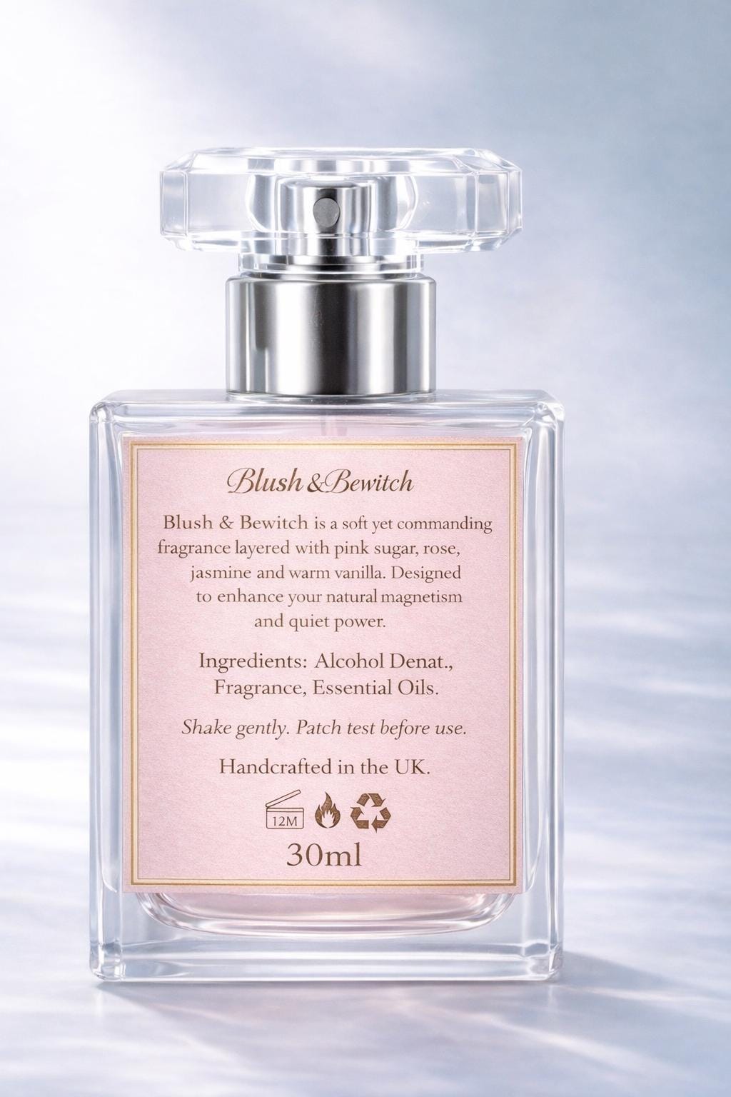 Blush & Bewitch Eau de Parfum 30ml |10ml Roll on Feminine Attraction Perfume | Sweet Vanilla Rose Fragrance | Luxury Magnetic Scent