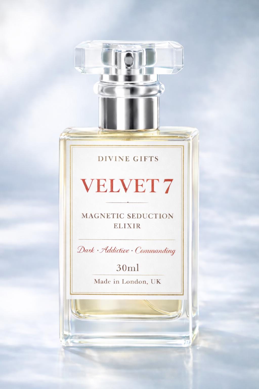 Velvet 7 Magnetic Seduction Elixir – Dark Sensual Perfume Oil – 30ml Spray & 10ml Roll On – Luxury Attraction Fragrance – Divine Gifts