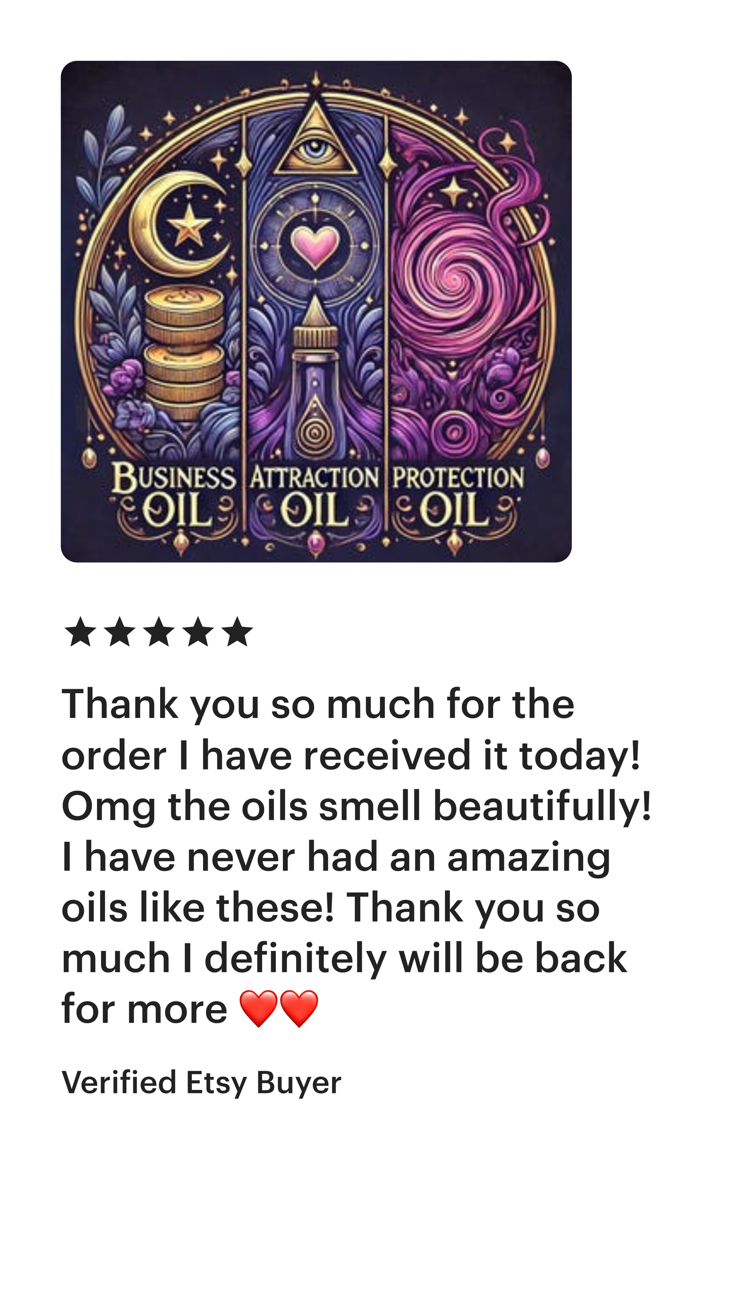 3 Spiritual Oils – Business, Attraction Protection Oil | 50ml Ritual Oils for Success, Love & Protection | Handcrafted with Herbs and Roots.