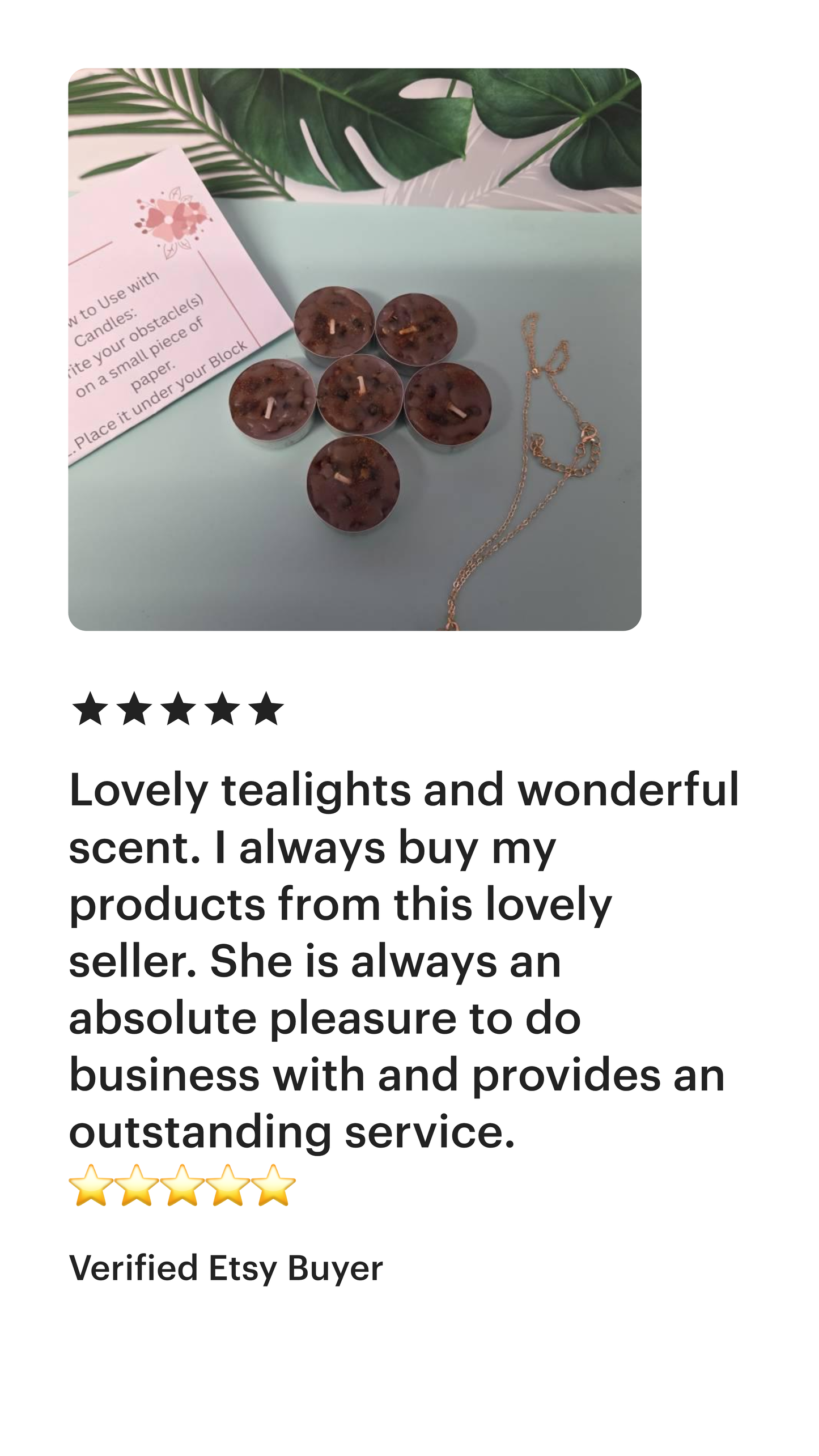 6 Block Buster Tealight Candles – Break Through Obstacles, made with herbs, roots, oils & powders—handmade blend .