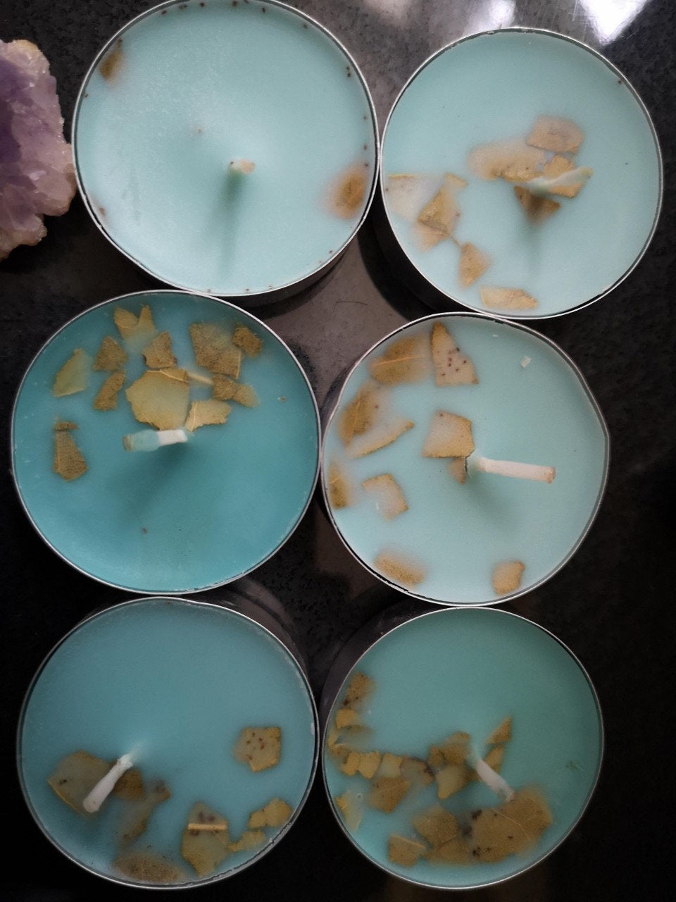 Hoodoo Abundance & Money Magickal Candles - Wiccan - With Herbs and Roots