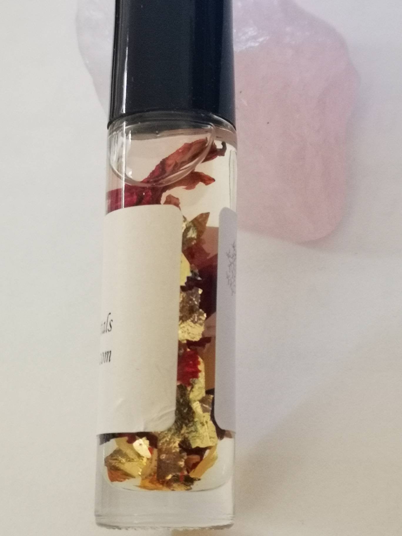 Goddess of Love* Perfume Oil - with 24k Gold Flakes & Roses 10ml - Magickal Goddess