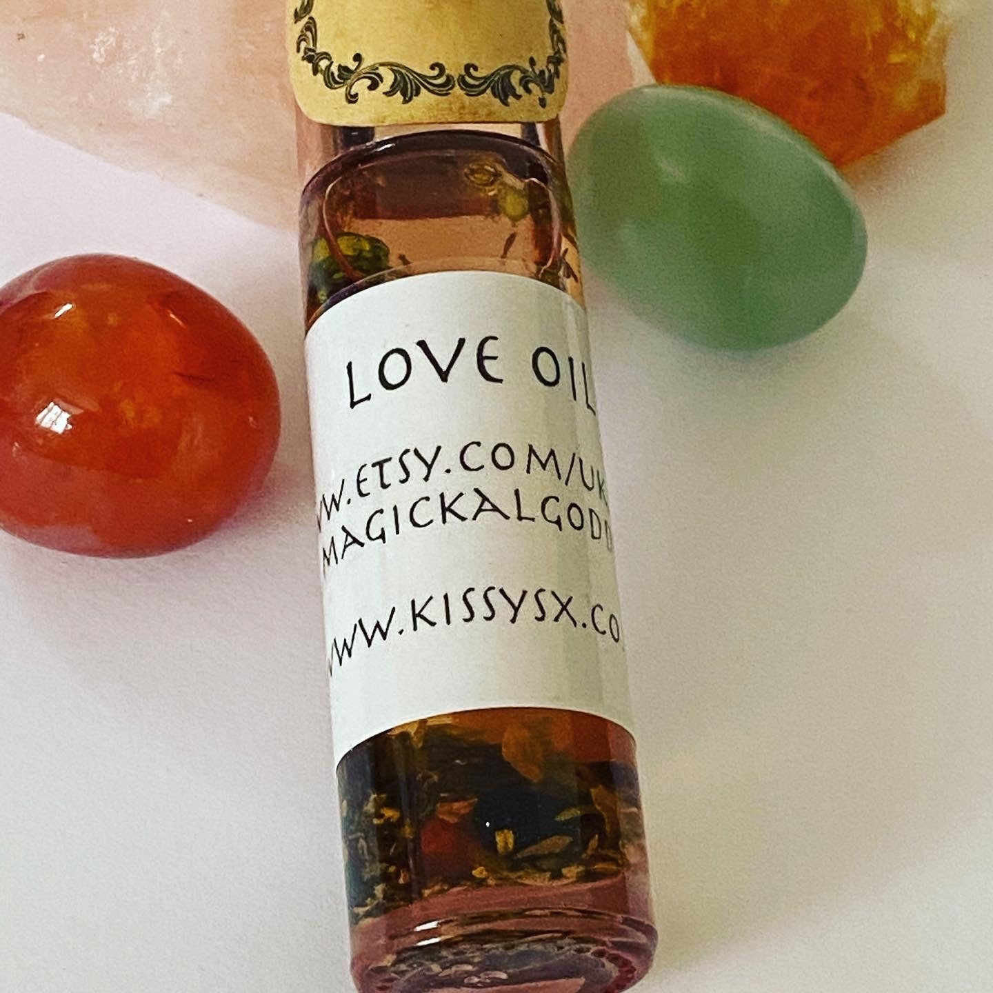 Love Hoodoo Magickal Herbal Oil 10ml Roll on Bottle. - With Herbs and Roots.