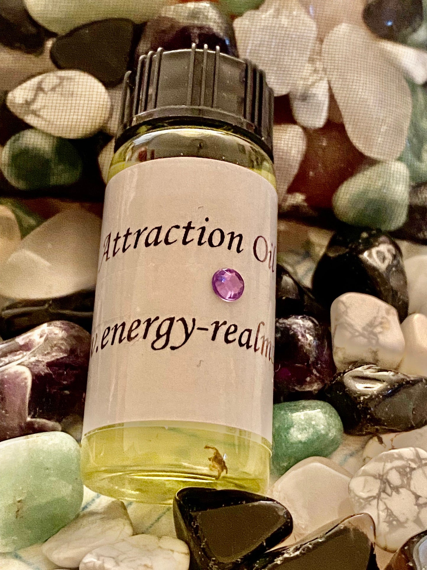 Energy Realms - Attraction Hoodoo Oil 10ml Dropper Bottle. - Attract Whatever you want into your life. - With Herbs and Roots.