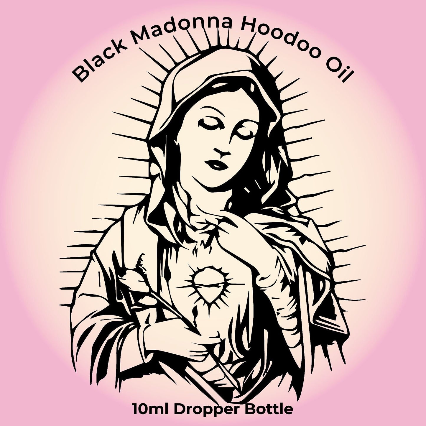 Black Madonna Hoodoo Oil 10ml Dropper Bottle. Magick Perfume Oil, Herbal Oil 10ml Bottle. - With Herbs and Roots. Love Oil, Essential oil