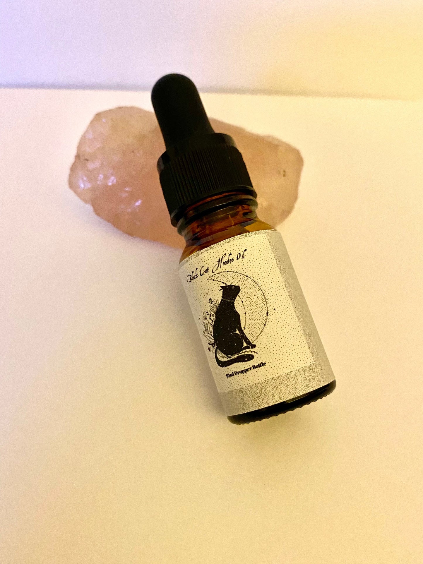 Black Cat Hoodoo Oil 10ml Dropper Bottle. Magick Perfume Oil, Herbal Oil 10ml Bottle. - With Herbs and Roots. Love Oil, Essential oil