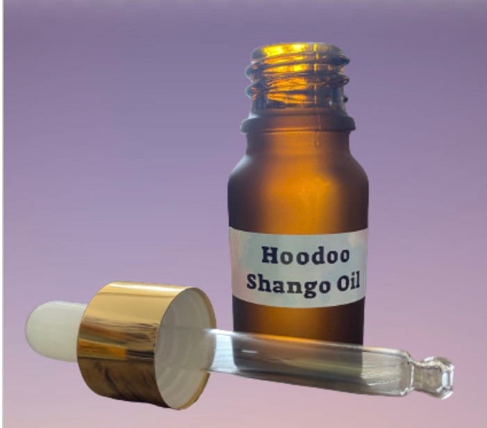 Hoodoo Shango Oil. Use to Provide Power and Strength.
