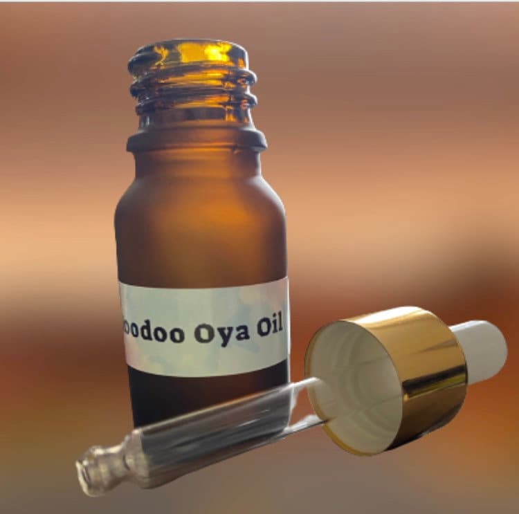 Hoodoo Oya Oil. Removes negativity, brings Clarity and Peace, connects you to the Spiritual Realm.