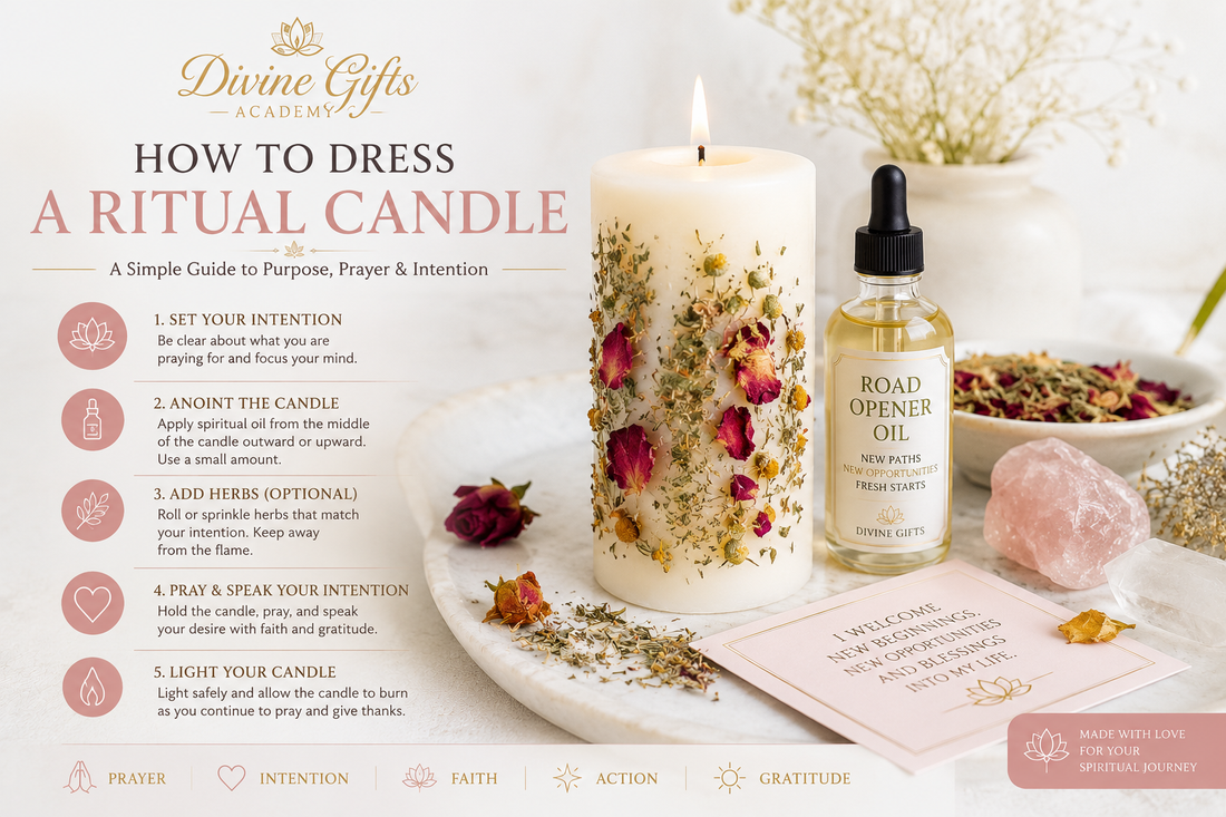How to Dress a Ritual Candle