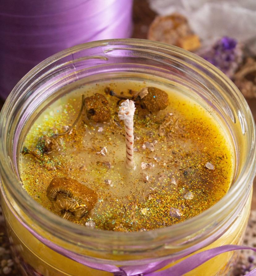 Oshun Goddess Candle | Love and Abundance Ritual Candle | Yellow Spiritual Candle | Blessed & Charged | Divine Feminine