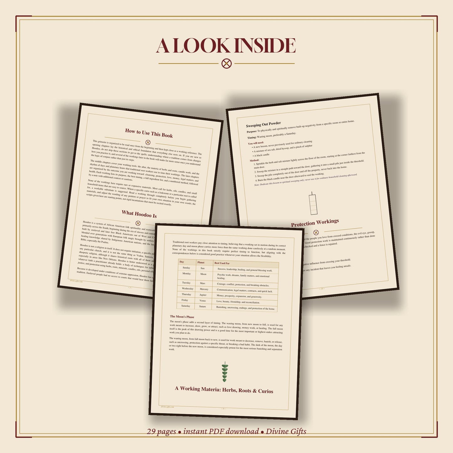 Hoodoo Spell Book PDF, My Little Book of Hoodoo, Rootwork Grimoire Digital Download, Conjure Spells Ebook, Printable Witchcraft Book