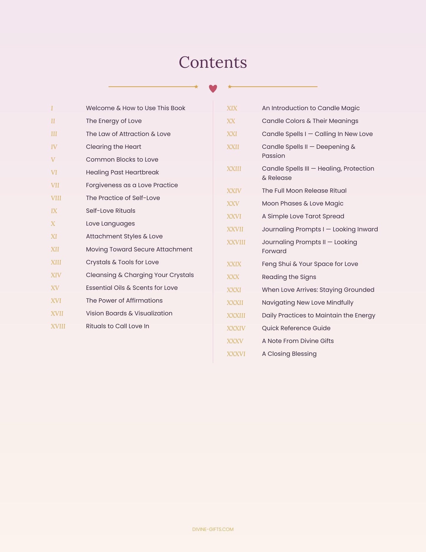 Manifest Love Ebook PDF | Attracting Love Workbook, Candle Spells & Crystal Guide | Self-Love + Manifestation Journal | Digital Download