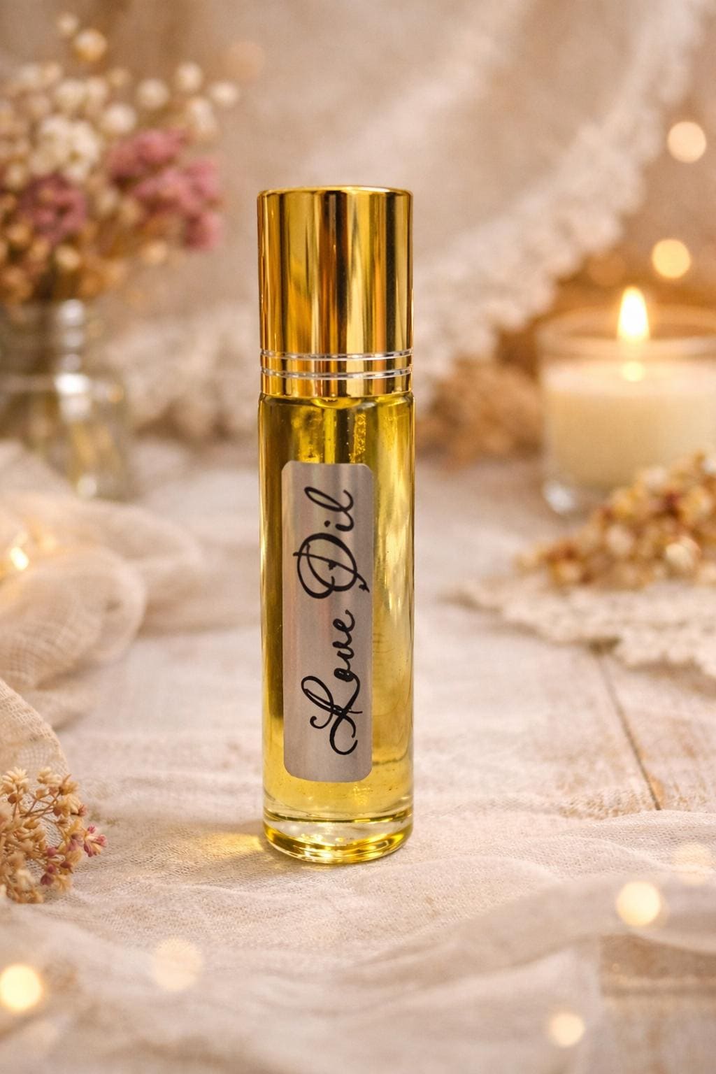 Magickal Love oil | roll on perfume in a 10ml bottle. Gift, Beautiful Creamy Vanilla Fruity Scent, Ladies, Men.