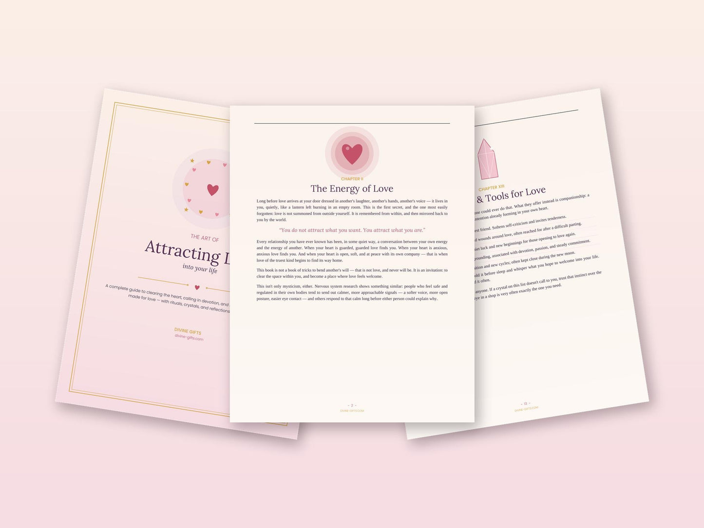 Manifest Love Ebook PDF | Attracting Love Workbook, Candle Spells & Crystal Guide | Self-Love + Manifestation Journal | Digital Download