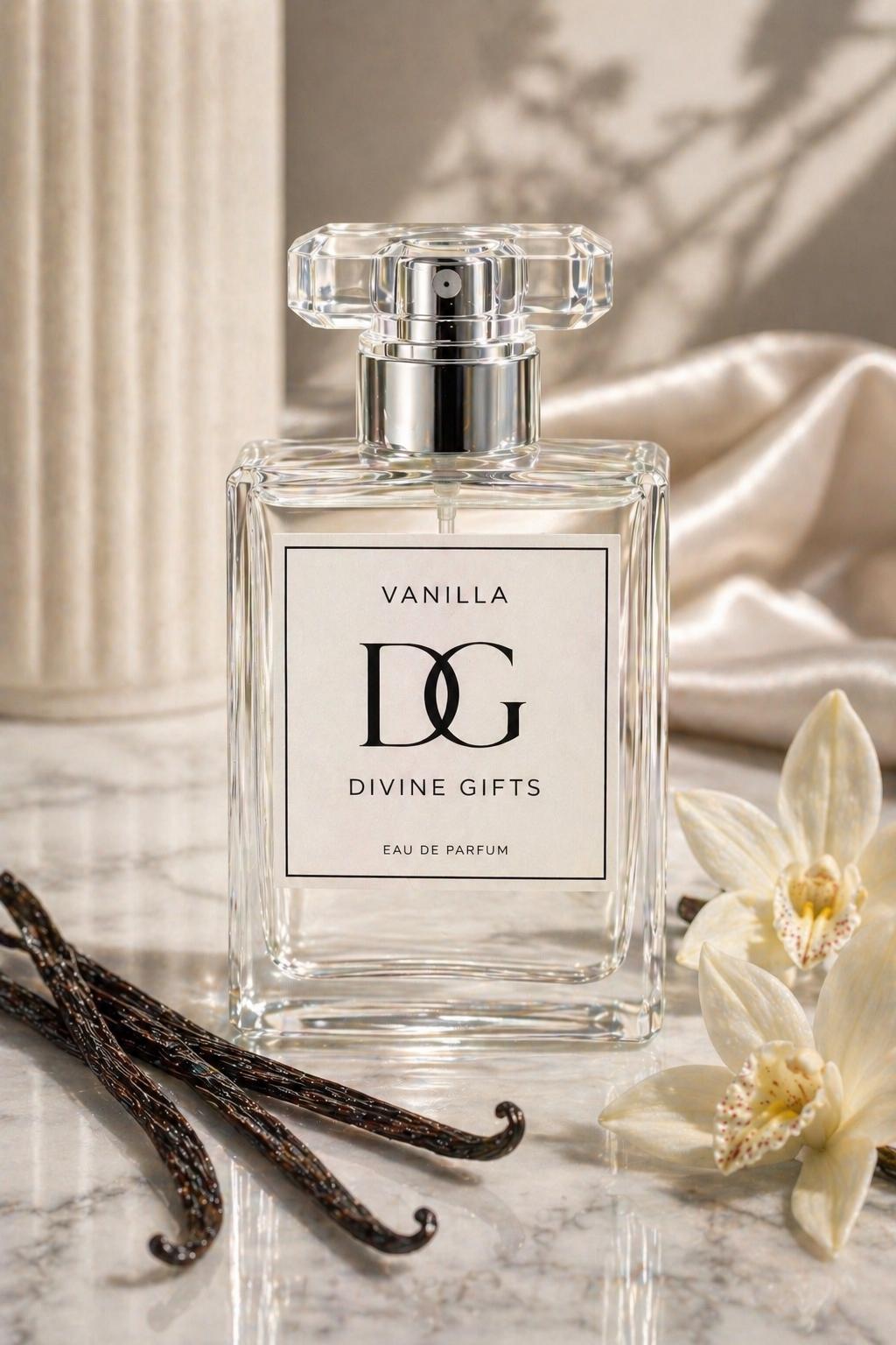 Vanilla Perfume for Women | Luxury Vanilla Eau De Parfum | Sweet Warm Vanilla Fragrance | Soft Feminine Perfume | Divine Gifts Perfume