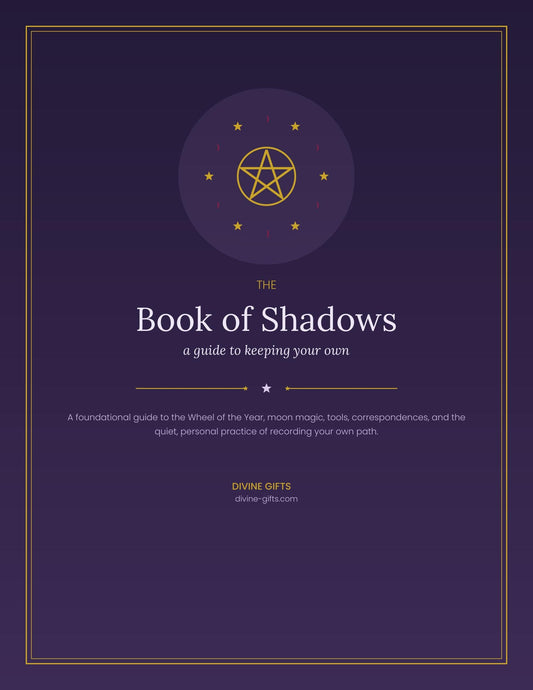 Book of Shadows PDF | Wheel of the Year Grimoire, Moon Rituals & Spells Guide | Witchcraft Journal | Wicca Digital Download 33 Pages