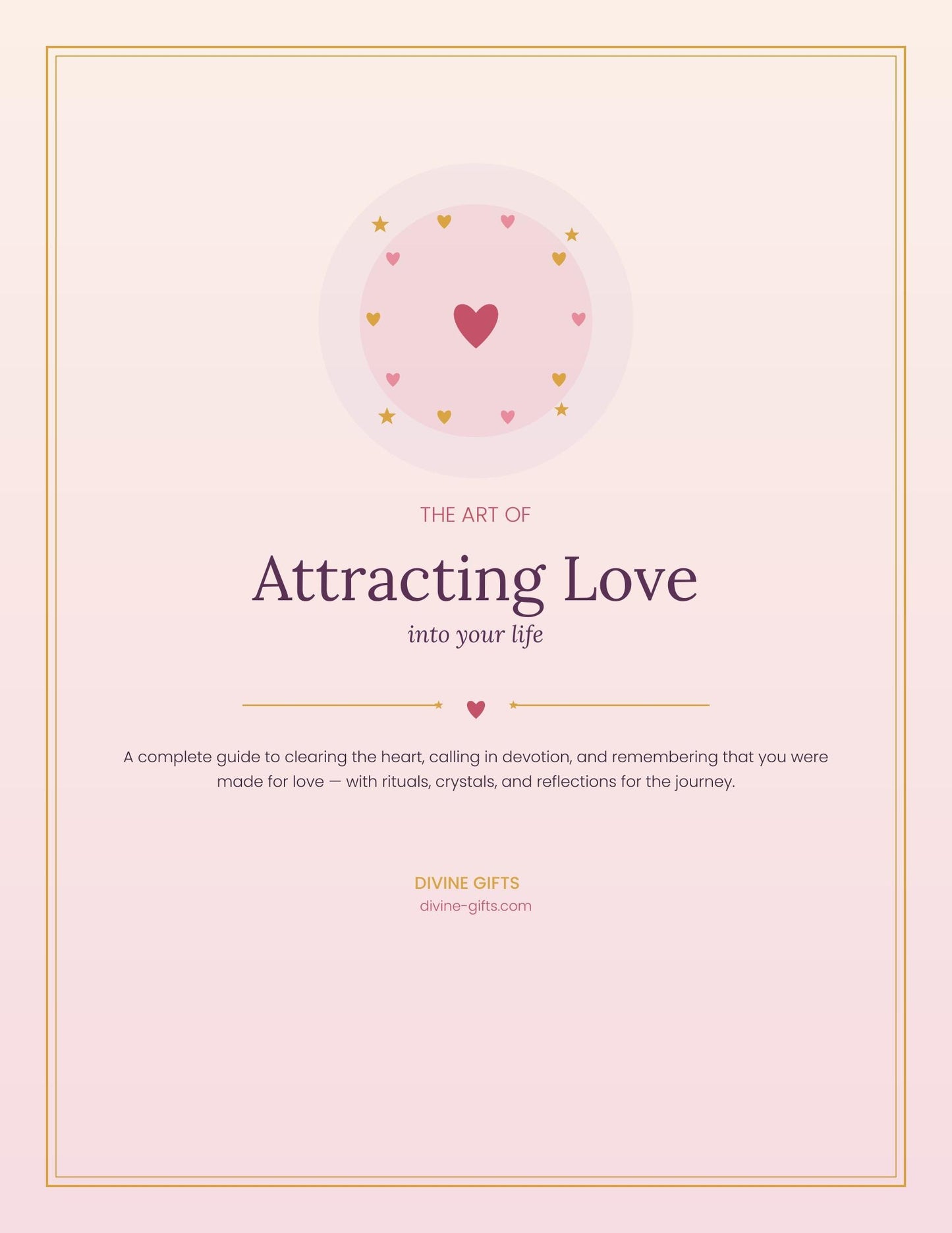 Manifest Love Ebook PDF | Attracting Love Workbook, Candle Spells & Crystal Guide | Self-Love + Manifestation Journal | Digital Download