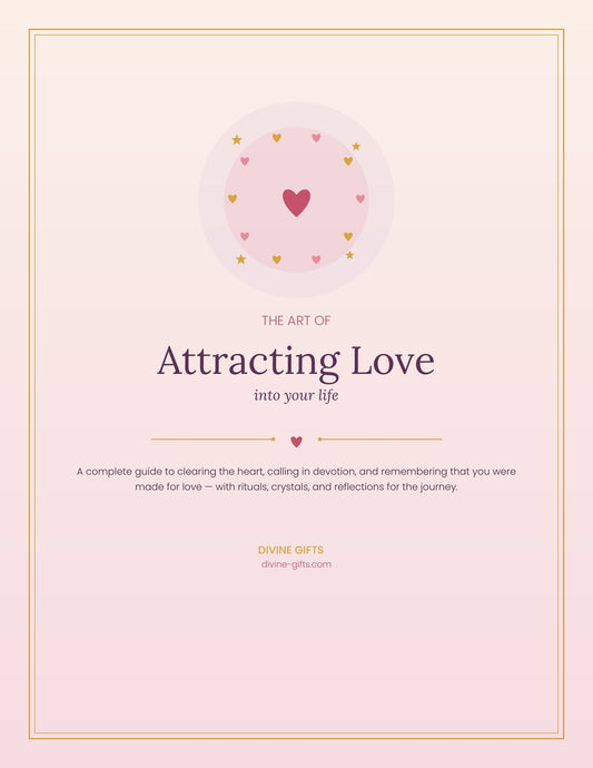 Manifest Love Ebook PDF | Attracting Love Workbook, Candle Spells & Crystal Guide | Self-Love + Manifestation Journal | Digital Download
