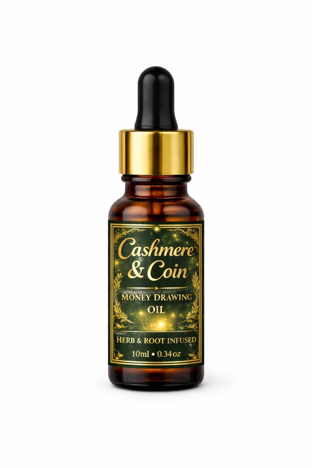 Cashmere & Coin Money Drawing Oil | Prosperity  Wealth Ritual Oil | Herb and Root Infused | Manifest Money, Luck, Success