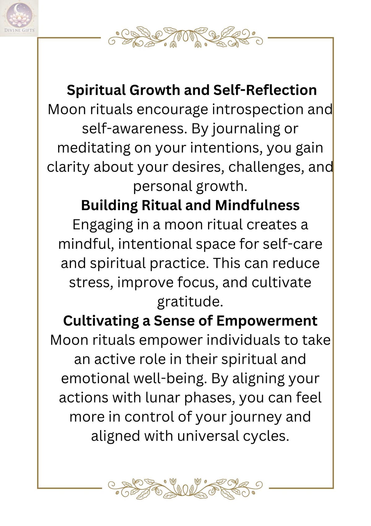 Moon Ritual Guide: Lunar Magic, Affirmations, and Recipes (Digital Download)