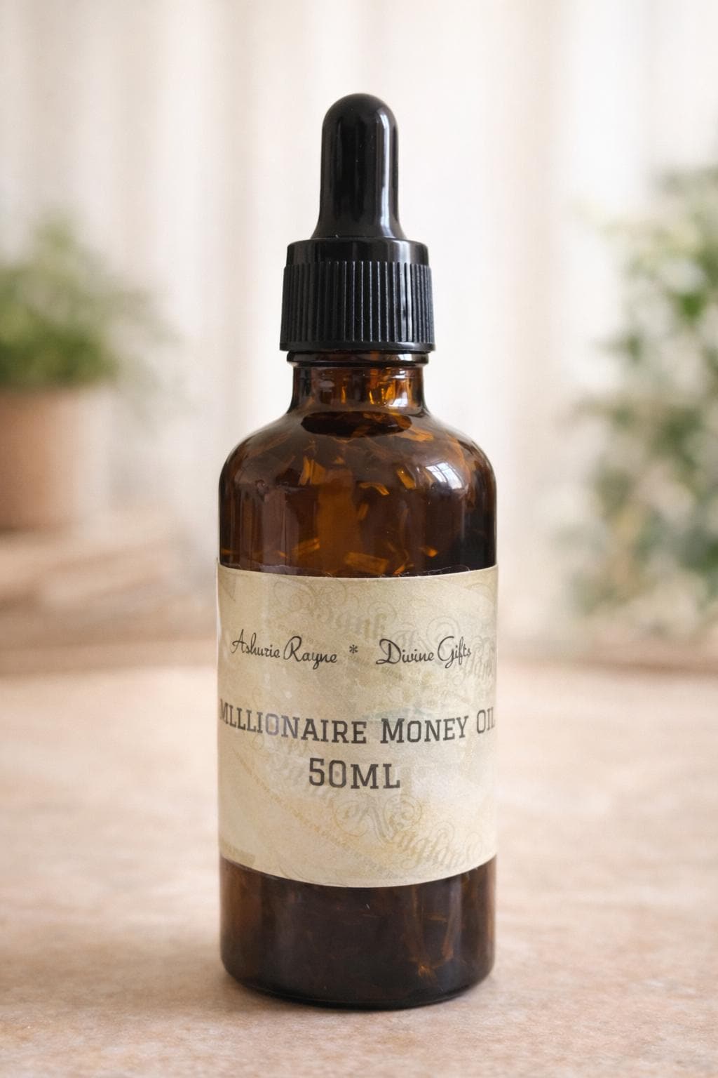Millionaire Money Hoodoo Oil: Magick Perfume with Herbs & Roots (50ml)