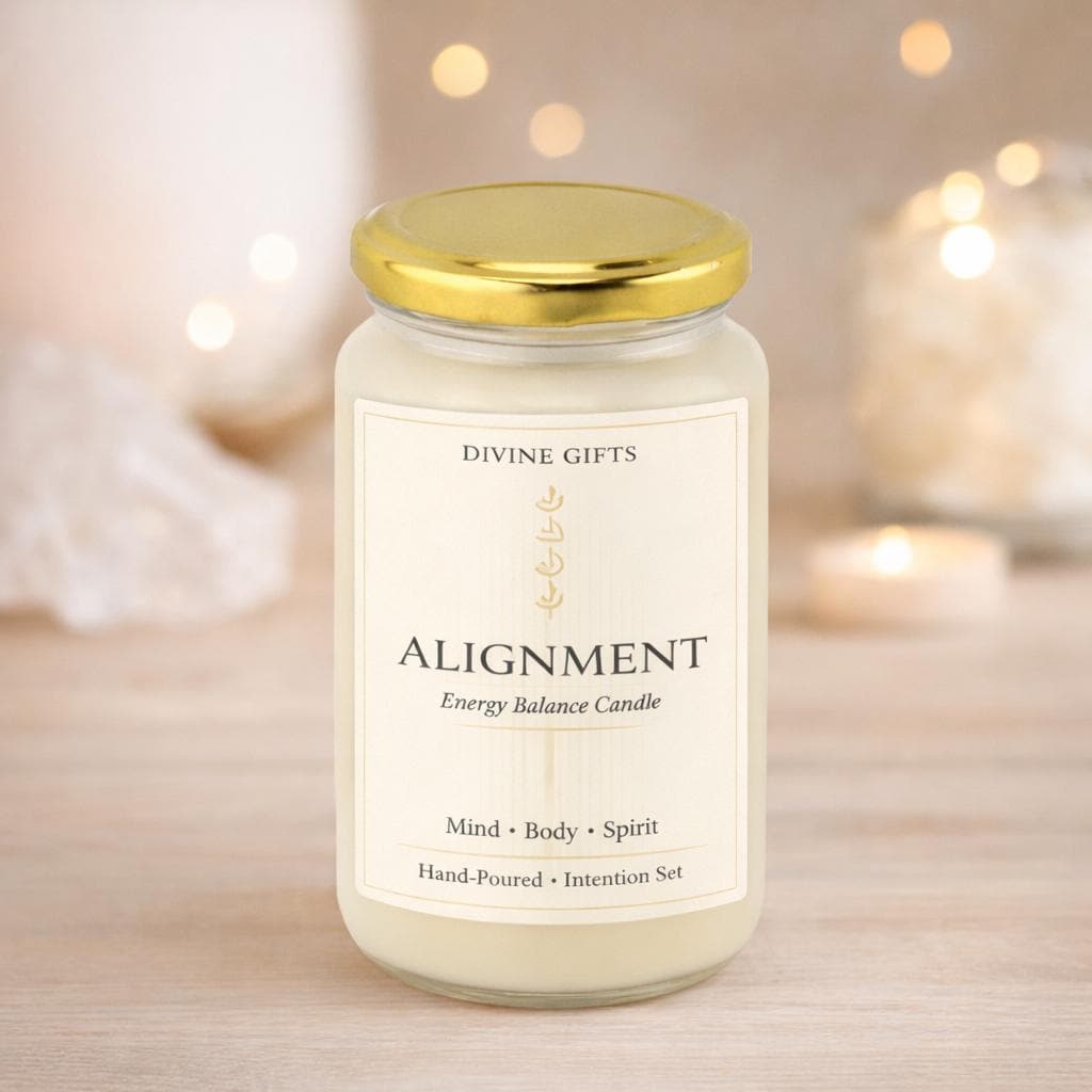 Alignment Energy Balance Candle | Chakra Alignment | Spiritual Intention Candle | Calm Mind Body Spirit | Divine Gifts