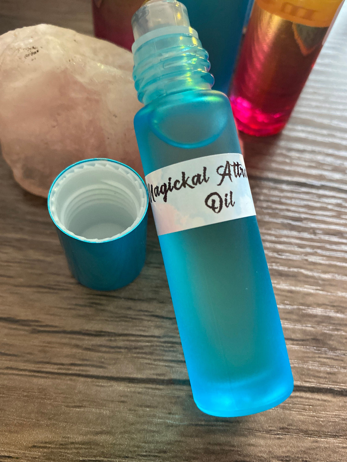 Magickal Attraction oil | roll on perfume in a 10ml bottle. Gift, Beautiful Woody Scent, Ladies, Men.