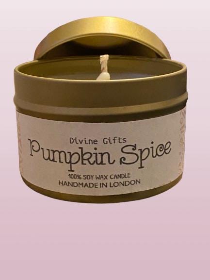 Pumpkin Spice Lemon Drizzle | Cherry Drops Soy Candle | 4oz | Long-Lasting Burn | 100% Soy Wax