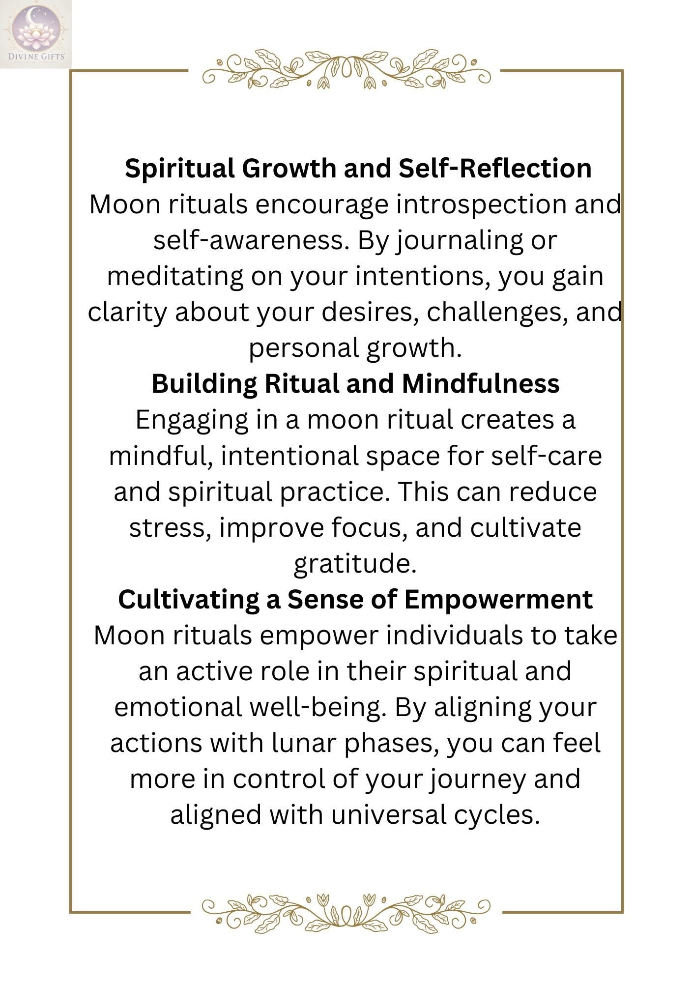 Moon Ritual Guide: Lunar Magic, Affirmations, and Recipes (Digital Download)