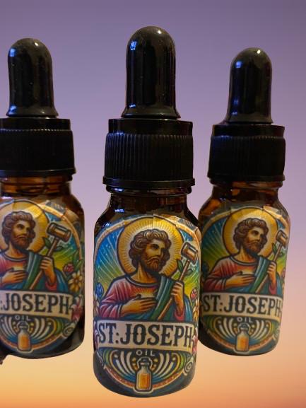 St Joseph Anointing Oil: Spiritual Guidance, Family, Housing (10ml Dropper Bottle)