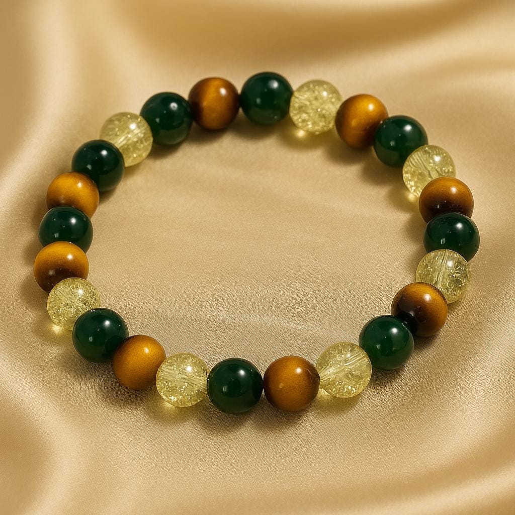 Divine Strength and Prosperity Bracelet I Faith, Abundance and Heavenly Protection | Gift | Spiritual Gift