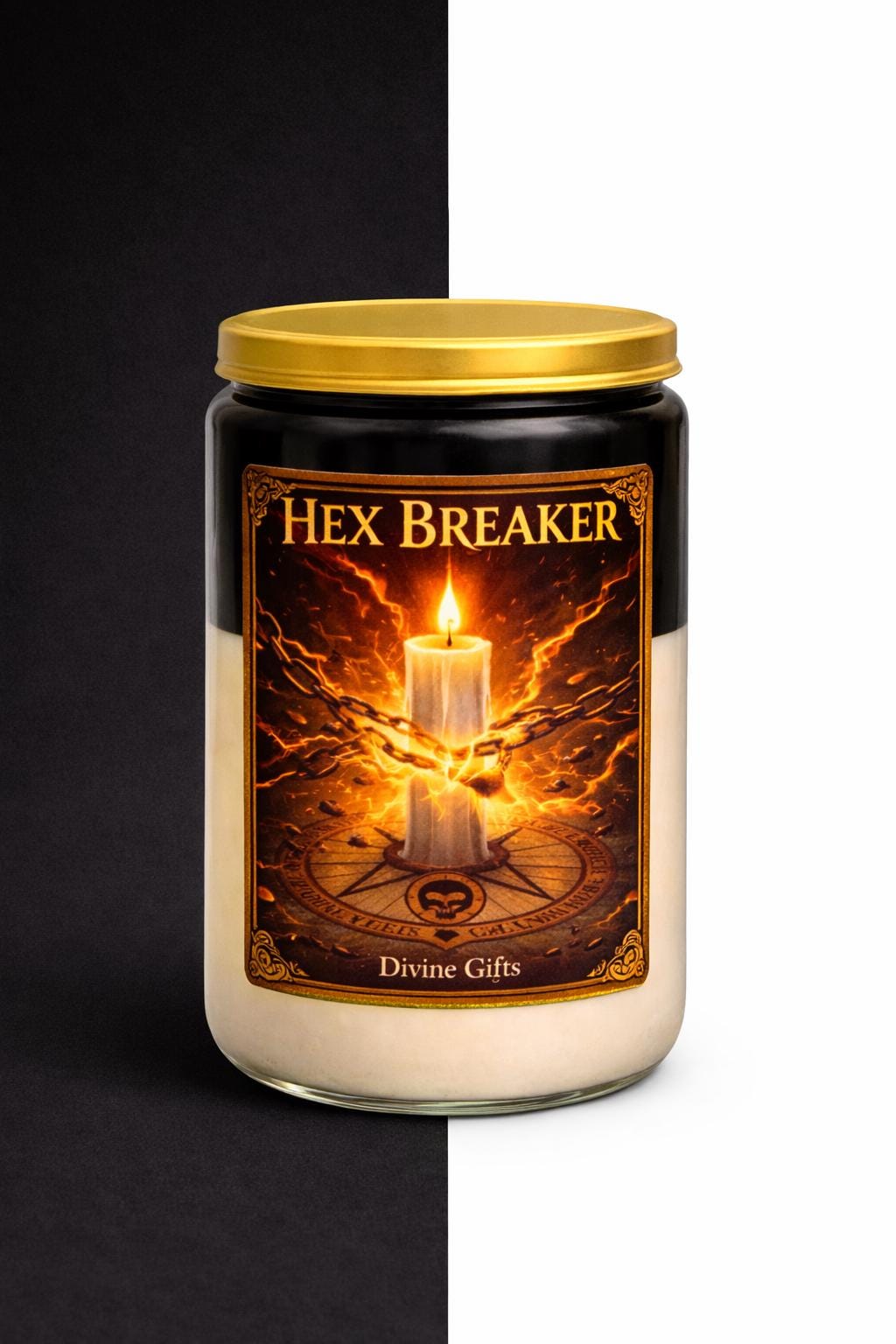 Hex Breaker Candle – Curse Removal, Protection & Energy Clearing | Blessed Ritual Candle by Divine Gifts