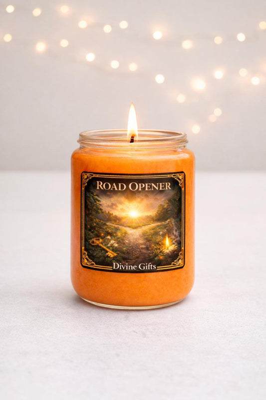 Road Opener Candle – Remove Blockages, Open Paths & New Opportunities | Blessed Ritual Candle by Divine Gifts