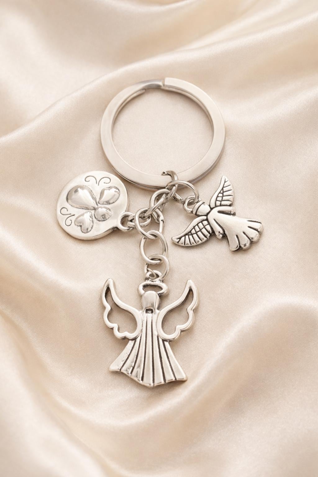 Angel Guardian Keyring – Spiritual Protection Charm