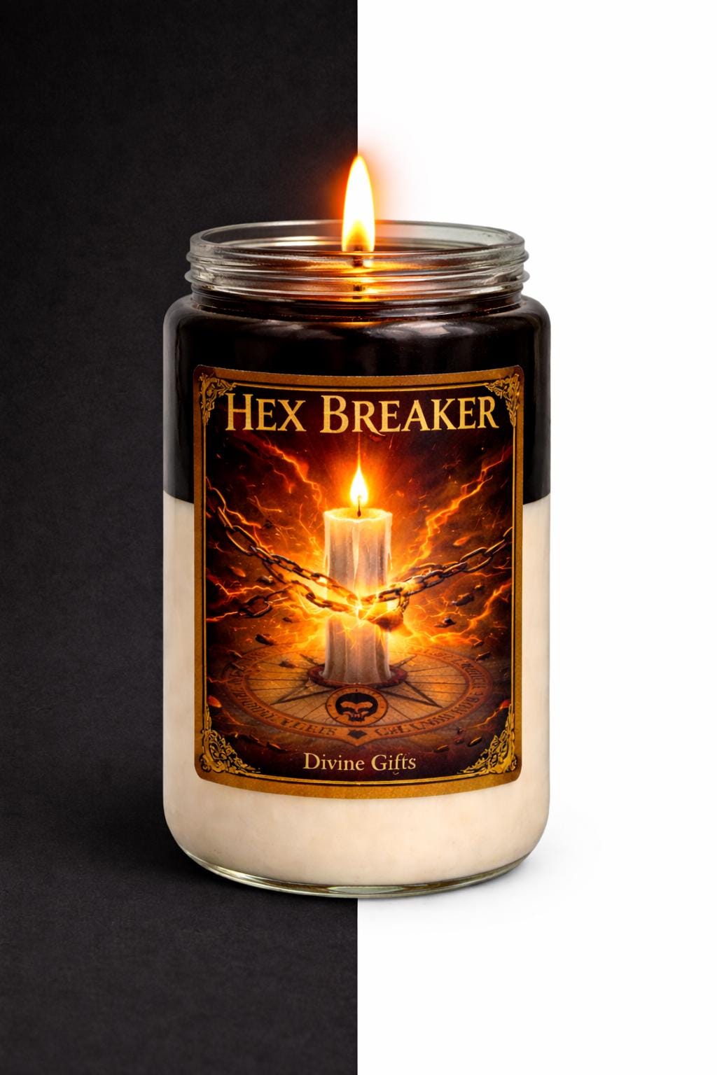 Hex Breaker Candle – Curse Removal, Protection & Energy Clearing | Blessed Ritual Candle by Divine Gifts