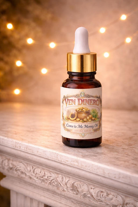 Ven Dinero Money Oil | Come to Me | Fast Prosperity & Abundance | Hoodoo Ritual Oil | Divine Gifts
