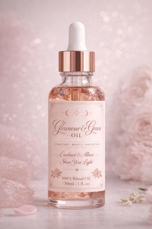 Glamour & Grace Oil 30ml | Attraction, Beauty and Magnetism | Luxury Glamour Ritual Oil | Confidence, Charm, Allure