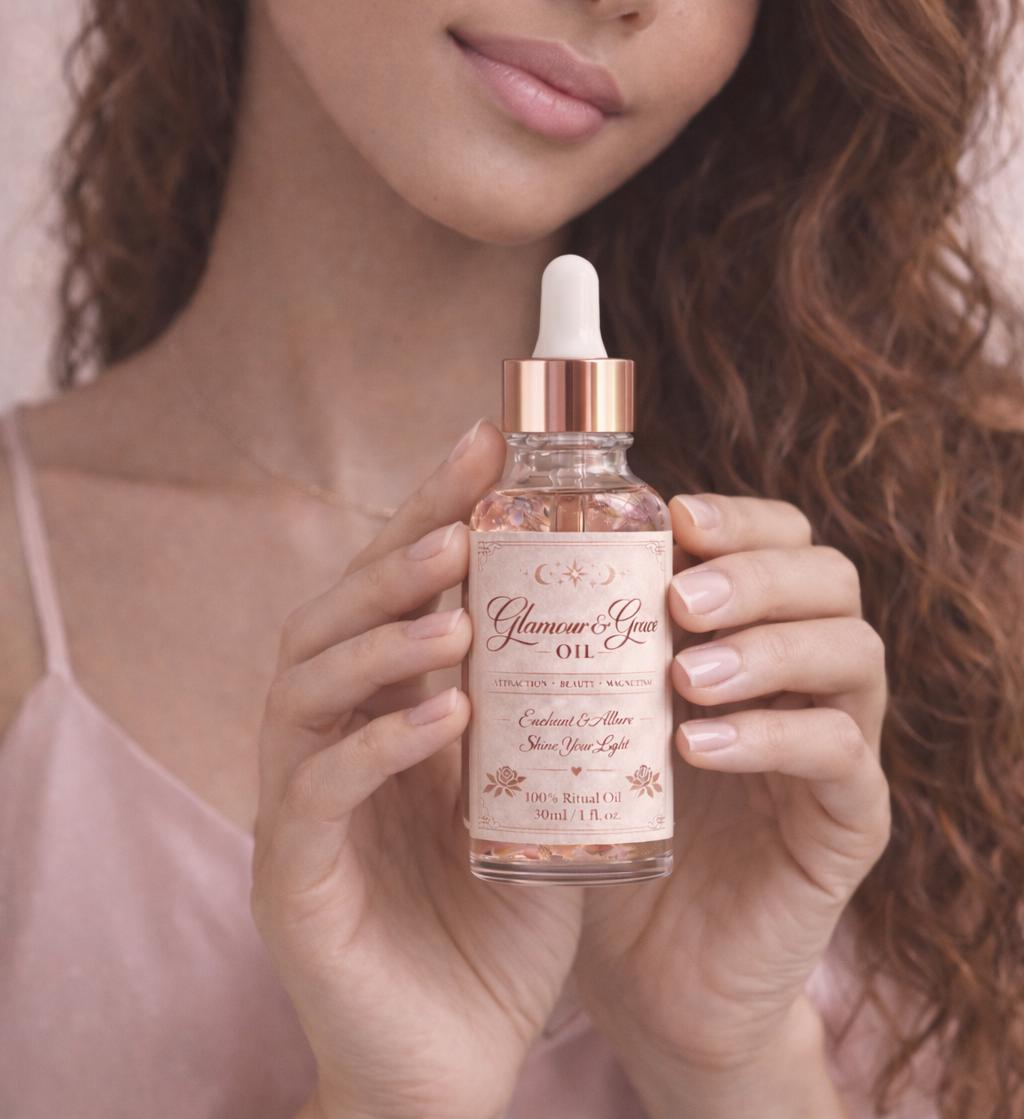 Glamour & Grace Oil 30ml | Attraction, Beauty and Magnetism | Luxury Glamour Ritual Oil | Confidence, Charm, Allure