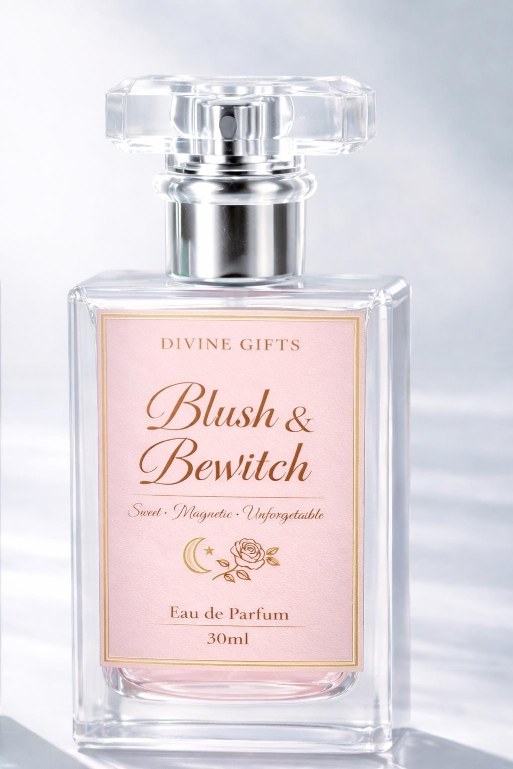 Blush & Bewitch Eau de Parfum 30ml |10ml Roll on Feminine Attraction Perfume | Sweet Vanilla Rose Fragrance | Luxury Magnetic Scent