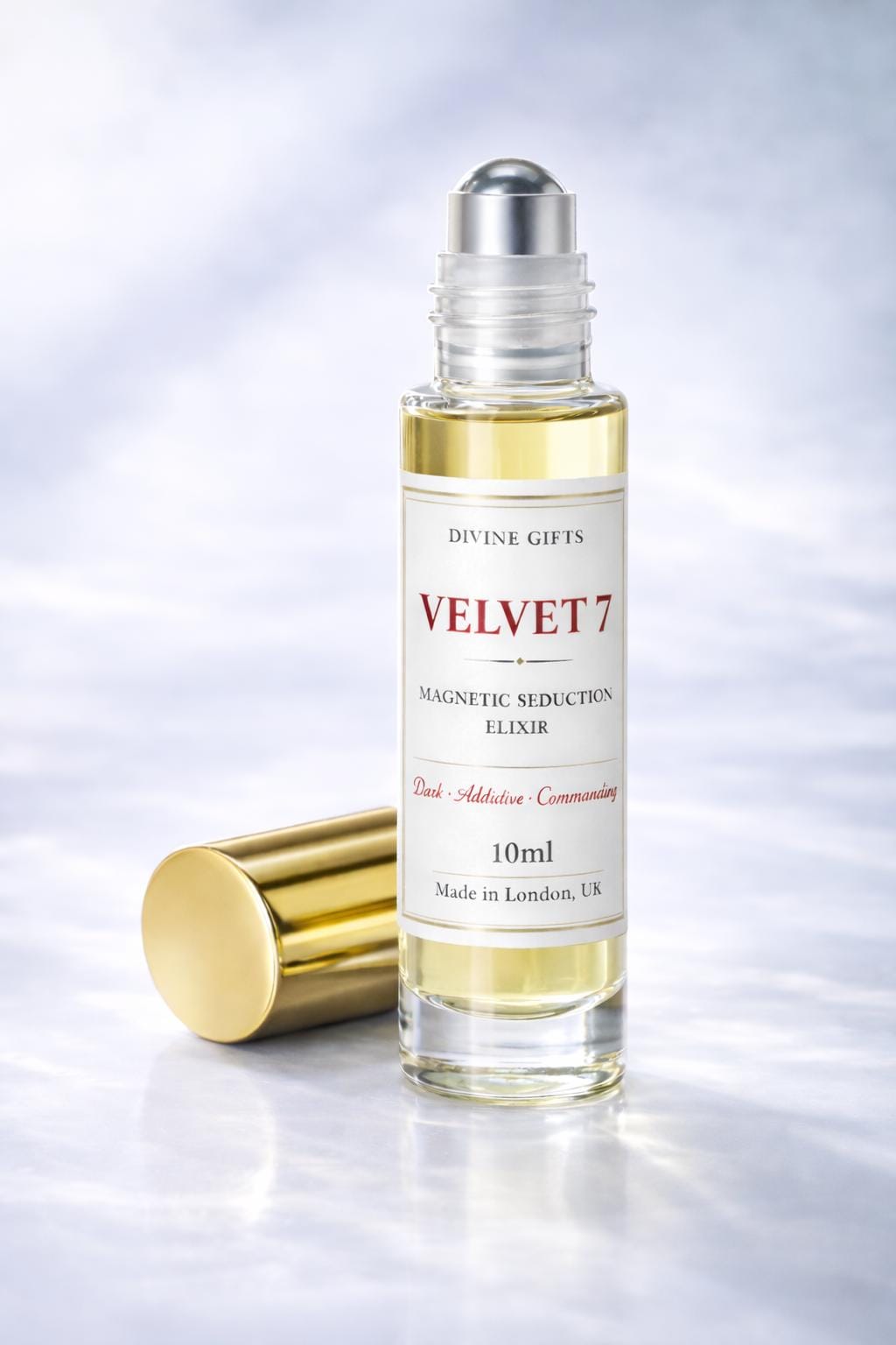 Velvet 7 Magnetic Seduction Elixir – Dark Sensual Perfume Oil – 30ml Spray & 10ml Roll On – Luxury Attraction Fragrance – Divine Gifts
