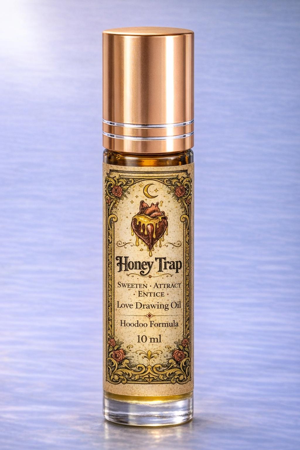 Honey Trap Love Drawing Oil 30ml | Hoodoo Attraction Oil | Sweeten & Entice Formula | Honey Rose Vanilla Spiritual Oil
