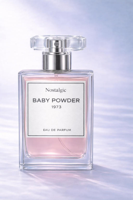 Baby Powder 1973 Perfume – Nostalgic Soft Pink Eau de Parfum – Clean Powdery Scent – Feminine Vintage Inspired Fragrance 30ml