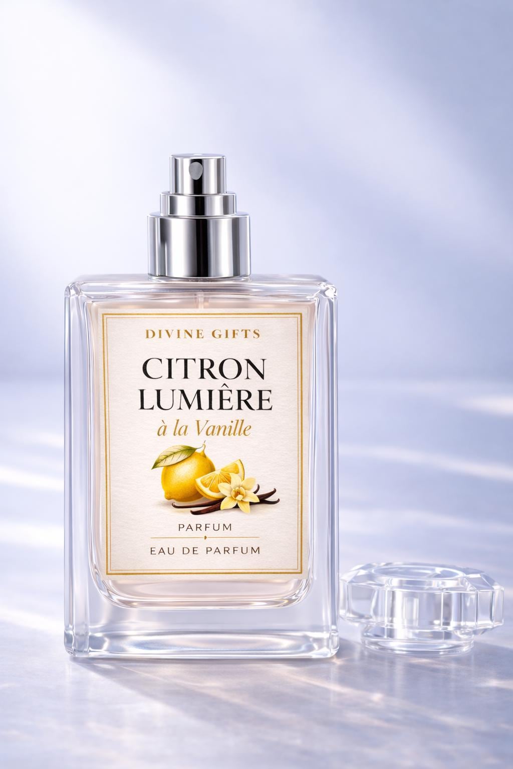 Citron Lumière à la Vanille Perfume – Luxury Lemon Vanilla Fragrance | Citrus Vanilla Eau de Parfum | Divine Gifts Perfume | 30ml